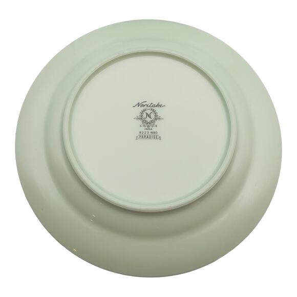 Vintage Noritake Japan Paradise Green 8223 W80 Floral 10" Round Dinner Plate - Picture 5 of 7